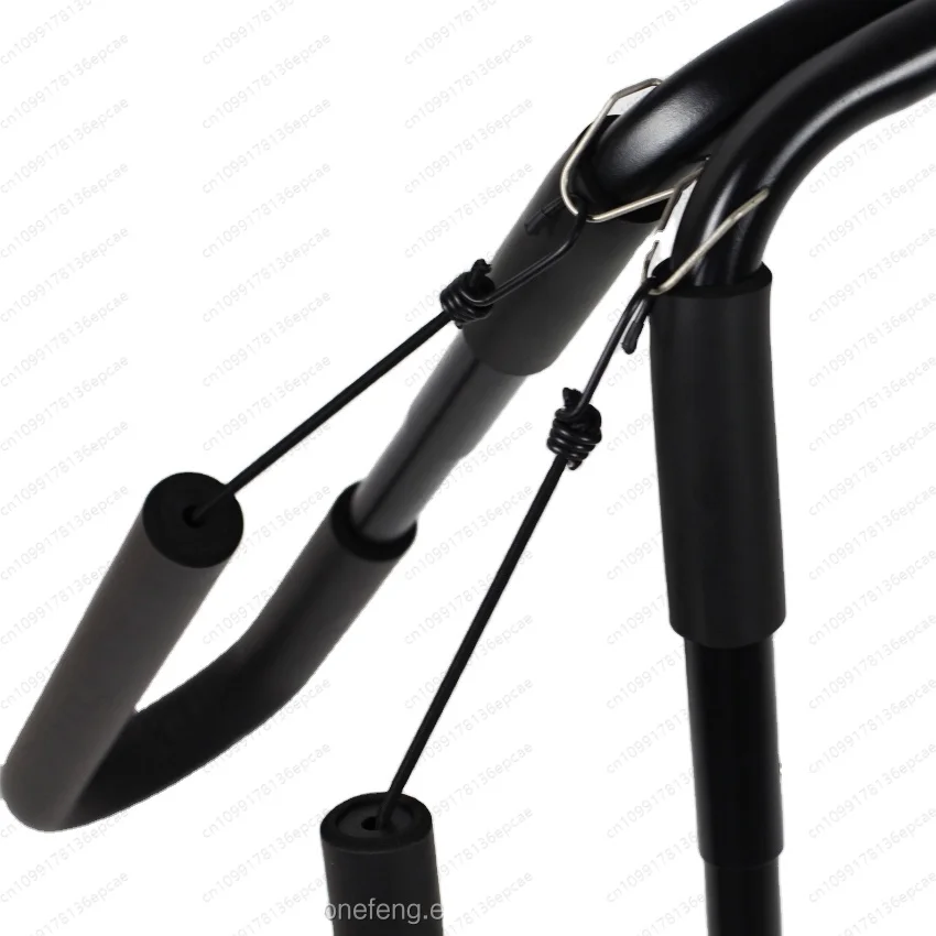 Moped surfboard rack with surfing equipment