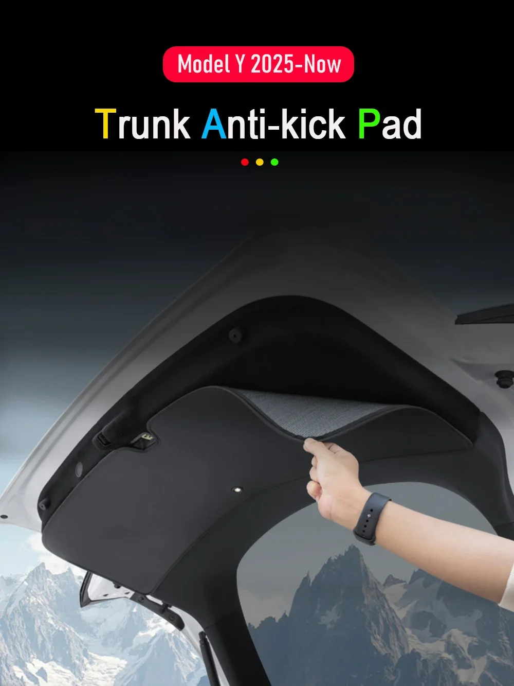 Anti-Schmutz-Kofferraummatte für Tesla Model Y Juniper 2025-2026 (5-Sitzer), Wasserdichter Kofferraumschutz für die Heckklappe – Detail 2