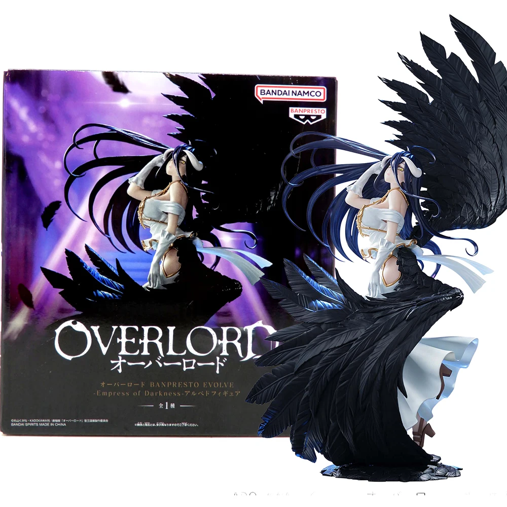 En stock Bandai BANPRESTO EVOLVE Empress of Darkness OVERLORD albedo Figurine Anime Modle Jouets Ornements originaux Cadeaux