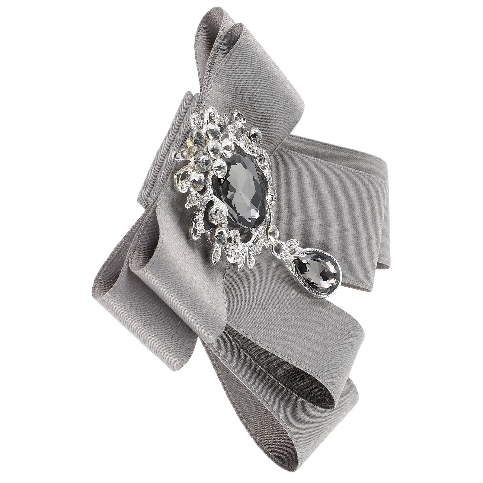 

Men'S Bow Tie Brooch Rhinestone Pre-Tied Adjustable Suit Accessory For Wedding Party Banquet Groomsmen Formal Wear Bow Ties