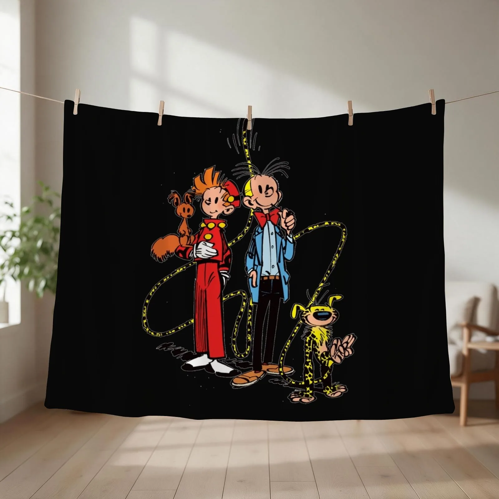 marsupilami & spirou Classic Throw Blanket Flannel Fabric decorative Personalized Gift heavy to sleep Blankets