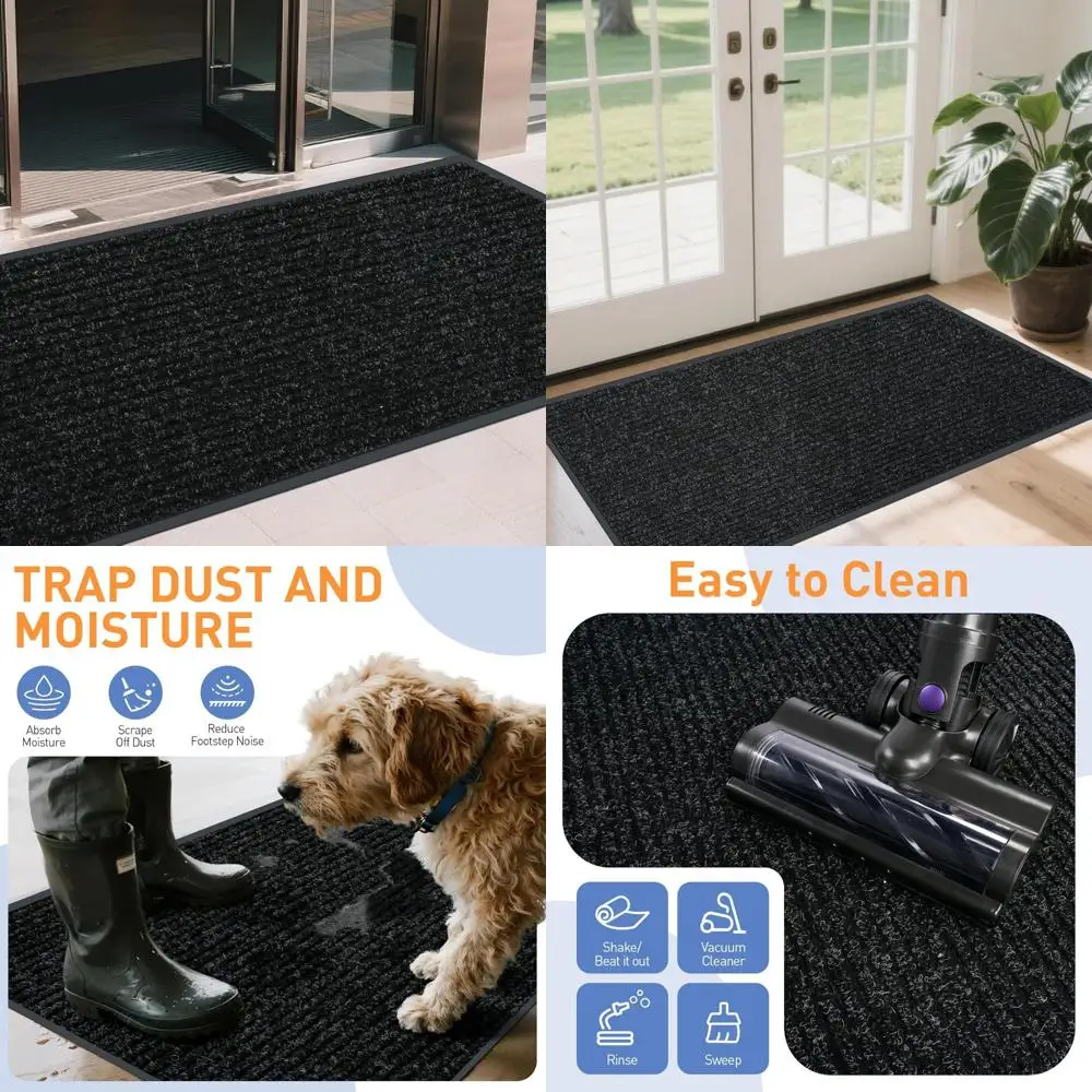 

Customizable 2ft x 10ft Non-Slip Indoor Outdoor Entrance Door Mat, Commercial Grade Easy Clean, Low Profile for Long-Lasting Use