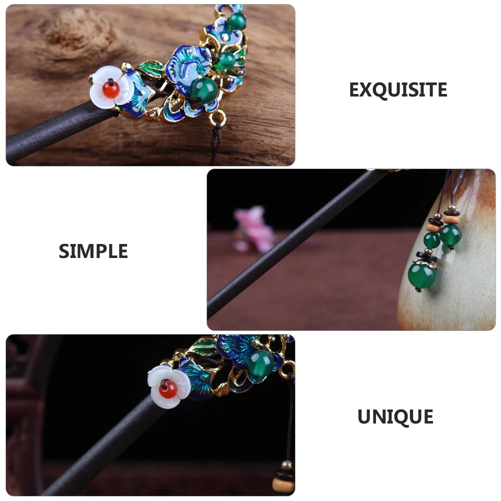 

Retro Hairpin Decor Stick Pearl Flower Chopstick Bridesmaid Medieval Classic Delicate Accessories Women Hairstyle DIY Party