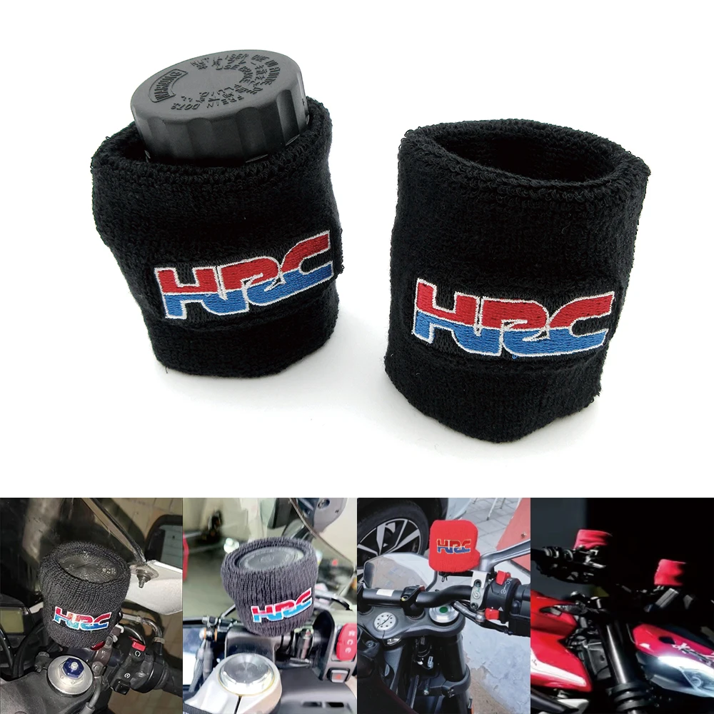 Motorcycle Front Fluid Oil Brake Reservoir Tank Cap Sock Cuff Cover For Honda HRC CBR250RR CBR600RR CBR1000RR CBR500R CBR300R CB