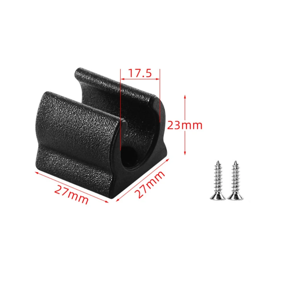19mm Round Pipe Clamp Made of PP for RV Awning Handles Easy Installation on Metal Frames or Interiors 27x27x23mm Plastic Clip