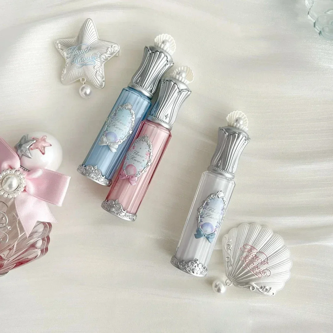 Flor sabe concha pérola lábio essência mel luz maquiagem batom vitamina brilho labial plumper hidratante bálsamos acabamento brilhante