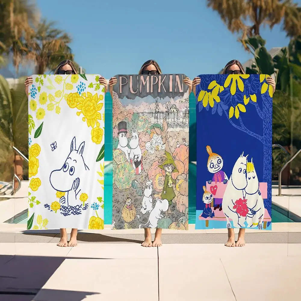 Comic M-MoominS Cute Microfiber Beach Towel Absorbent Quick dry Soft Yoga Swimming Resort Mountain Climbing Towel