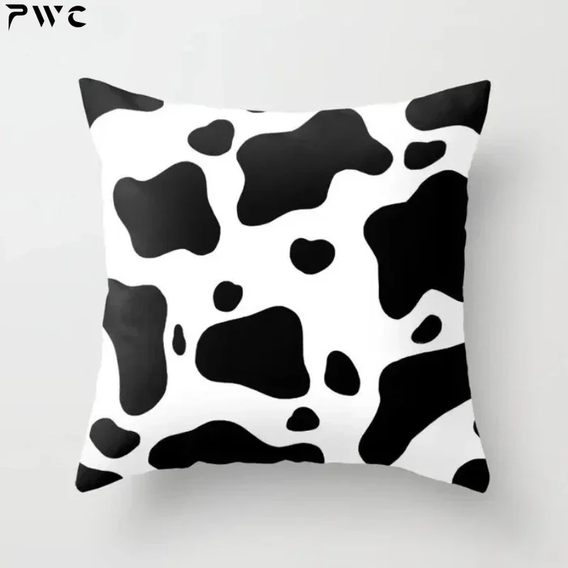 Cow Hide Cushion Cover Decorative Pillow Cover Case Seat Car Home Decor Throw Pillowcase Decoration