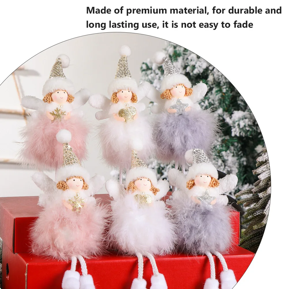 

1pc Angel Ornament Christmas Hanging Decoration For Home Tree Fireplace Living Room Xmas Pendant Decor