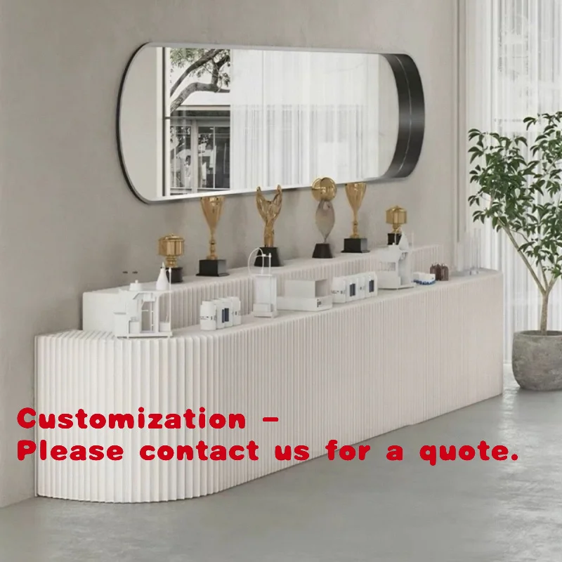 

Customize.Foldable Multifunctional Long Strip Exhibition Stand Island Exhibition Mall Display Mobile Multi-layer Displa