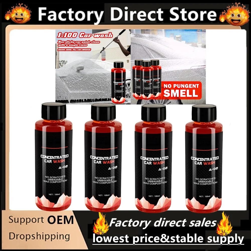 1/3/5/10Pcs Car Cleaning Foam Liquid Large Capacity High Concentration Super Foam Car Wash Liquid Auto Washing Car Wash Products