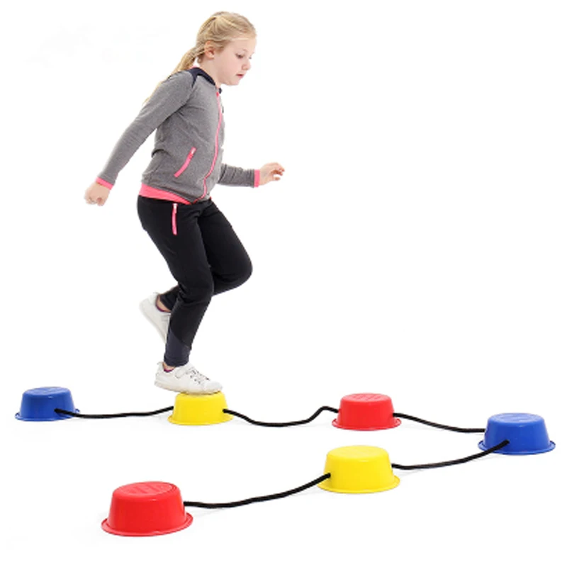 Kids Stepping Stones Kids Balance Step Bucket Children Toddler Sensory Play Indoor Outdoor Toys Sport Game Parent-child Sports