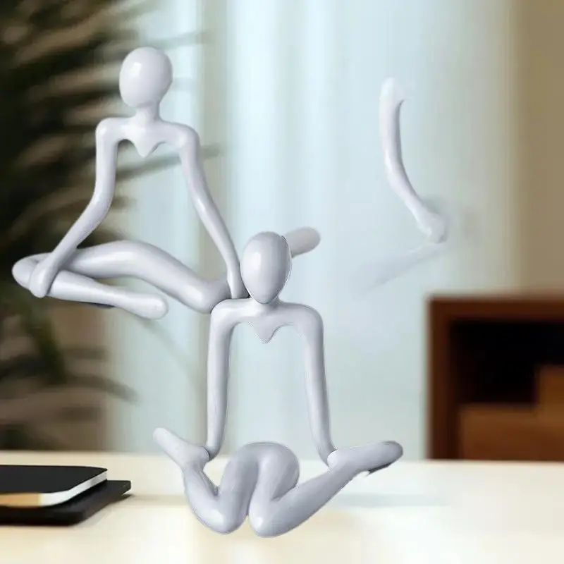 Statue de penseur en résine à collectionner, Sculpture d'art abstrait, ornements de bureau, cadeaux de noël, décoration de maison pour bureau, étagère d'étude