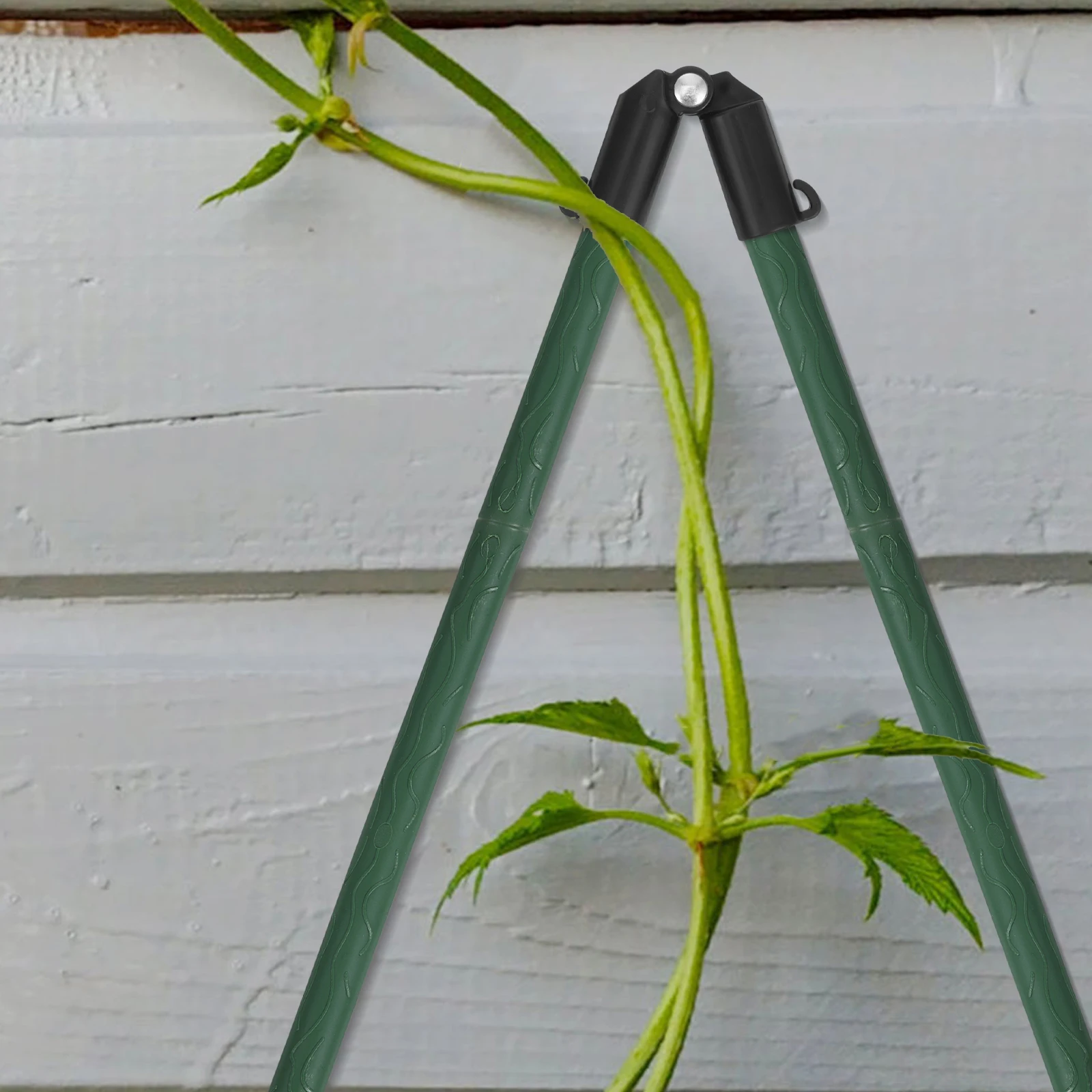 

10pcs Garden Connecting Buckles Bamboo Canes Adjustable Trellis Clips Plastic B Type Cross Hoop Clamps Netting Tunnel