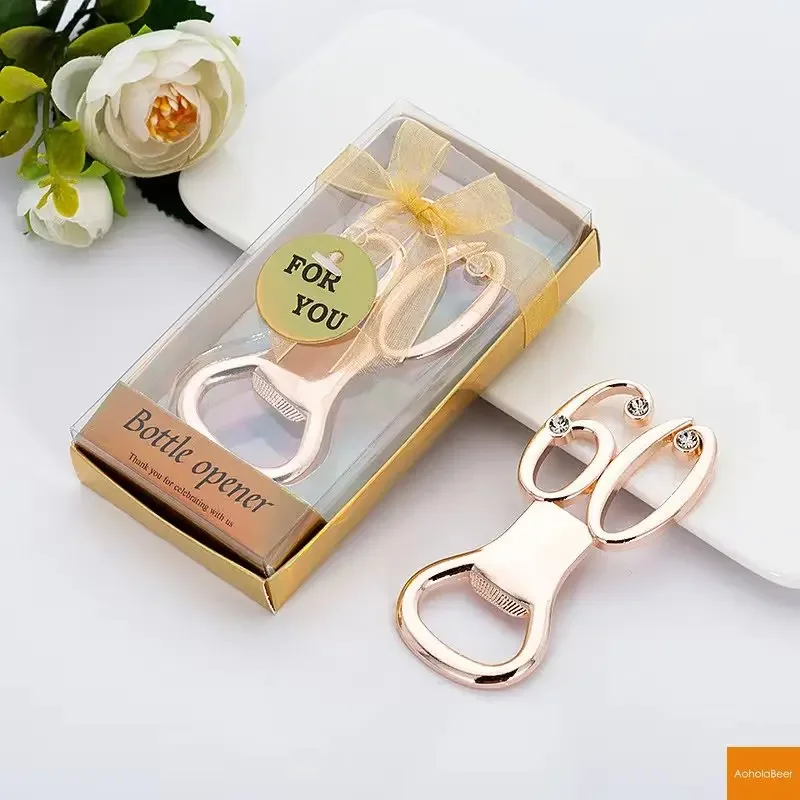 Various Bottle Opener with Numbers Wedding Gifts for Guests Anniversary Party Gifts Package Beer Opener Bar Decoration Tools