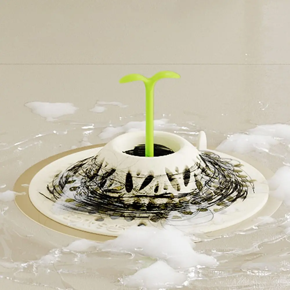 Deodorizing Kitchen Sink Automatic Filter Sink Drain Plug Accessories Anti-blocking Basket Sink Drain Strainer Press