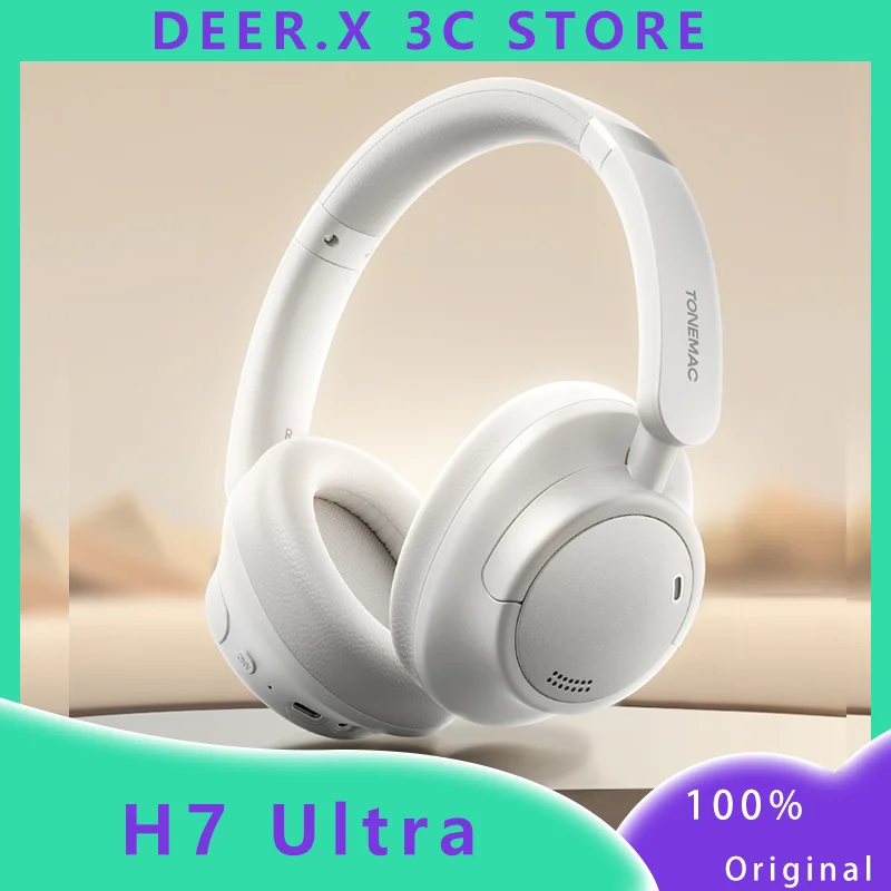 

TANGMAI H7 Ultra Head mounted Wireless Bluetooth Earphones with Active Noise Reduction for Computer Gaming and Esports Earphones