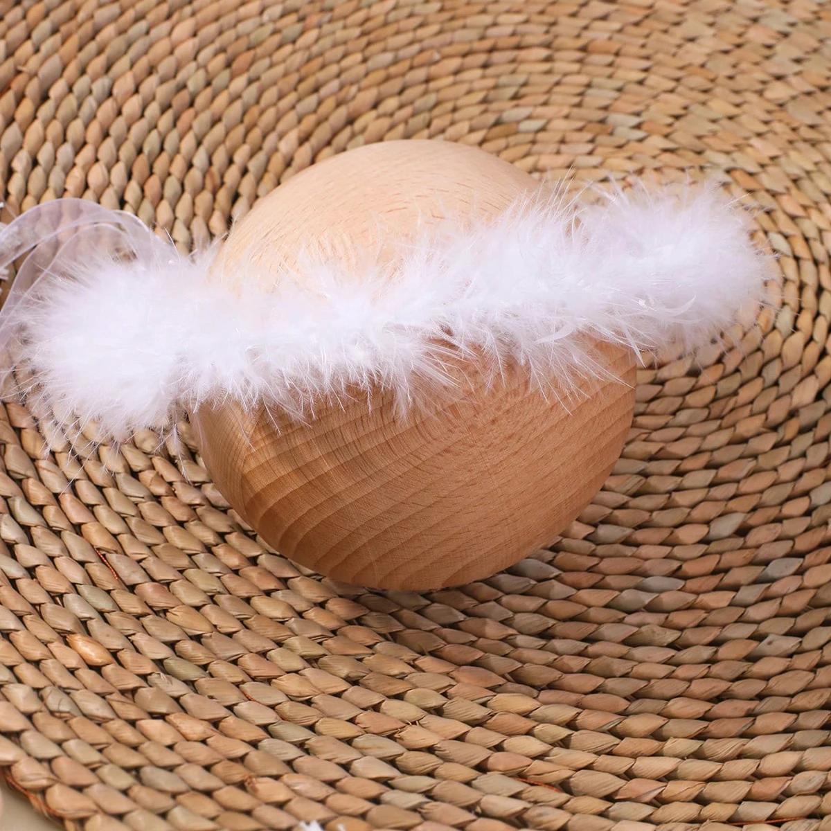 New Handmade Flower Headband Angel Feather Wings Baby Photography Props Baby Fashion Suit Birthday Party Dress Gift - view 6