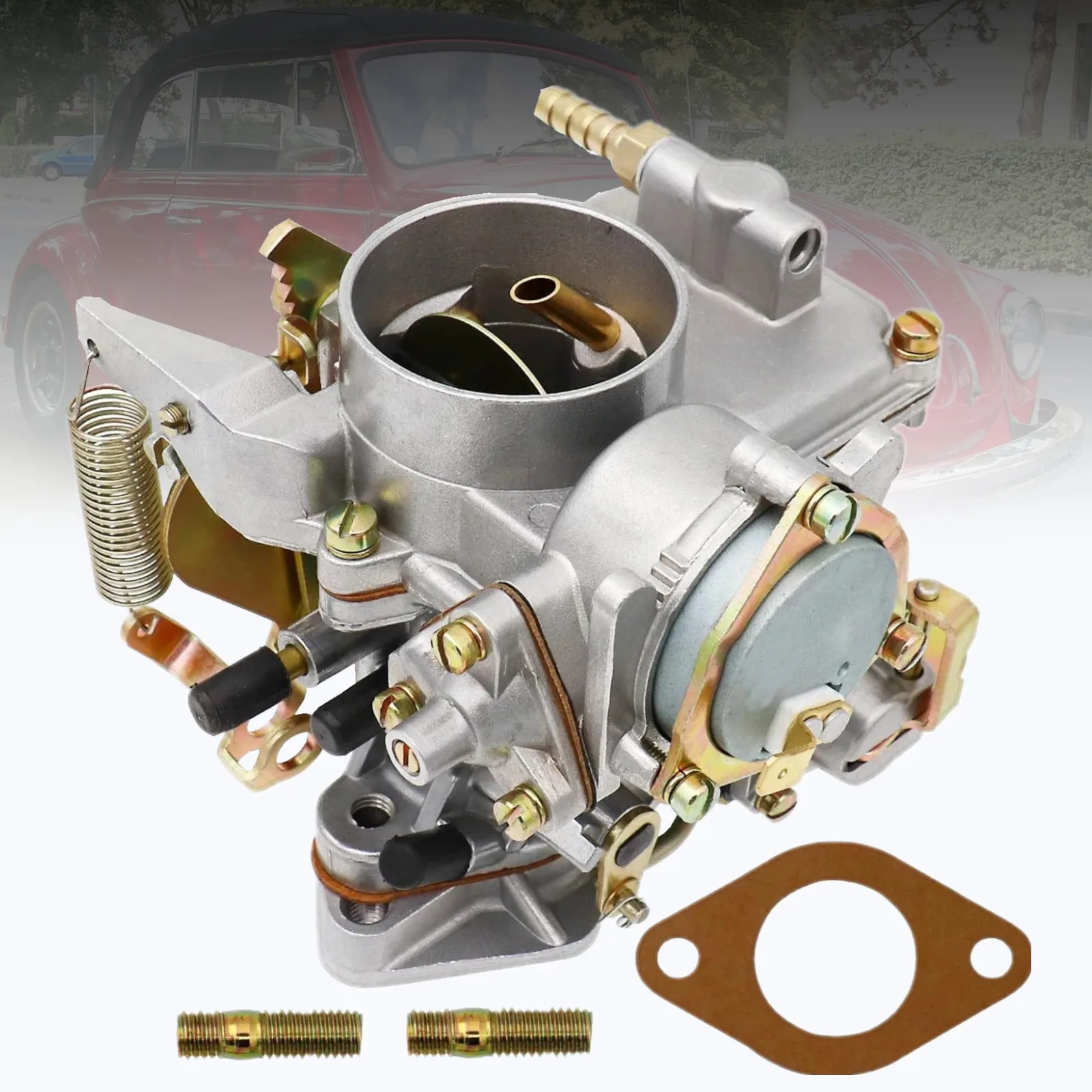 المكربن 30/31 Pict-3 المكربن مع موزع منفذ واحد متوافق مع VW Beetle Ghia 113129029A 027H117510E