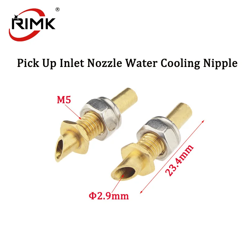 2pcs RC Boat Water Cooling Nipple Pick Up Inlet Nozzle for DIY  M5 Thread MONO ECO Racing Speedboat Parts