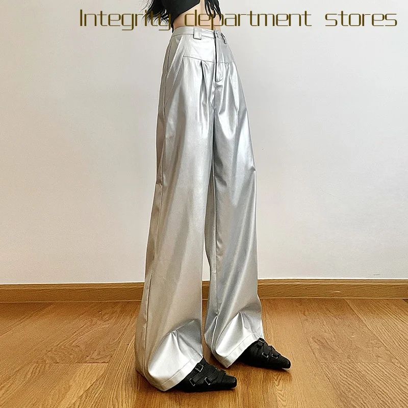 

Сексуальные кружевные брюки с пэчворком, облегающие, с высокой талией, повседневные, прямые, широкие, однотонные, свободного кроя, женские, модные