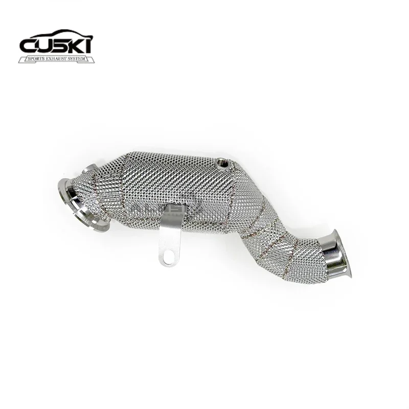 Hochleistungs-Fallrohr aus Edelstahl 304, passend für Mercedes Benz E200 E250 E300 2014–2020, 2.0T M274 Kfz-Auspuff