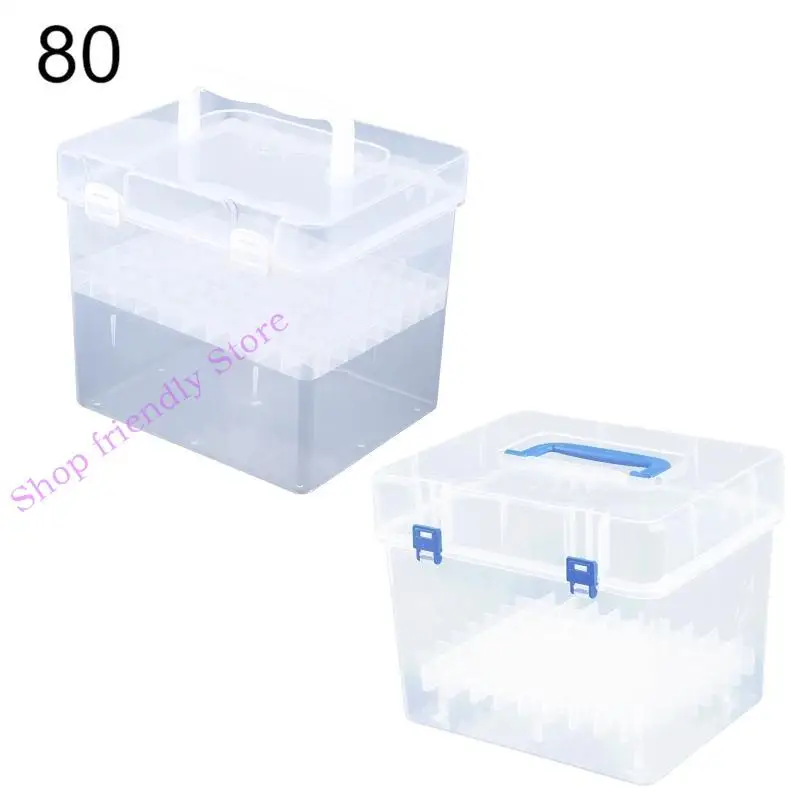594a transparente Marker Storage Box Container Art Craft Tray Office Desk Organisation