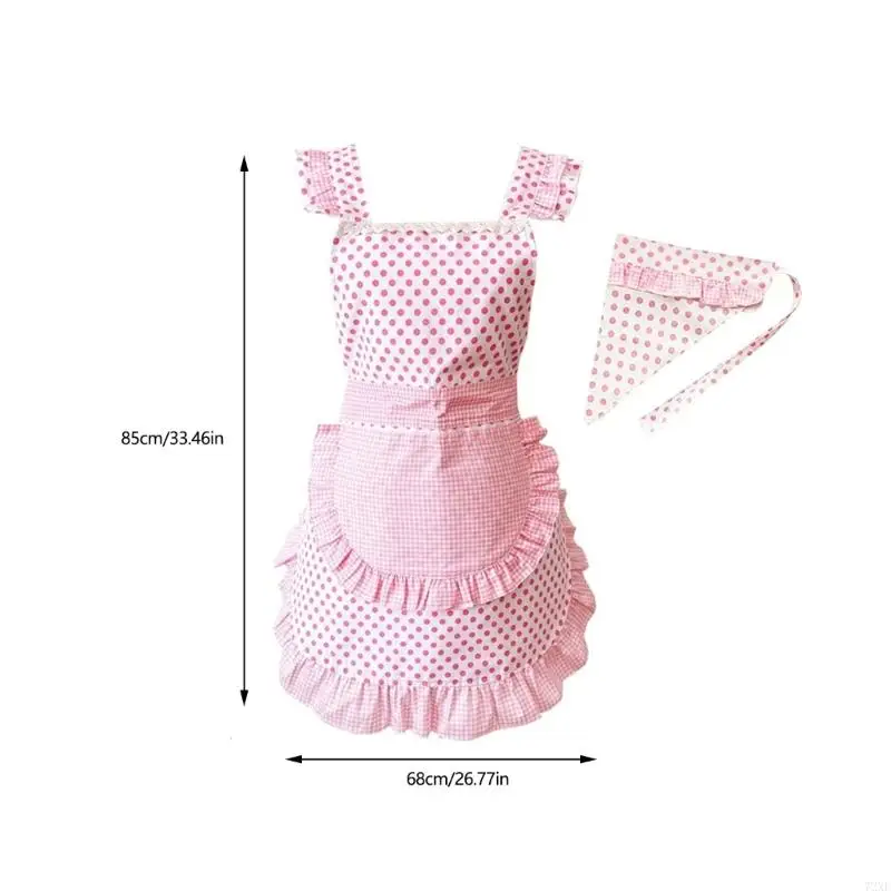 72XE kuchenny fartuch kuchenny regulowany wzburzyć pokojówka fartuch francuskie nakrycia głowy kostium pokojówki pokojówka