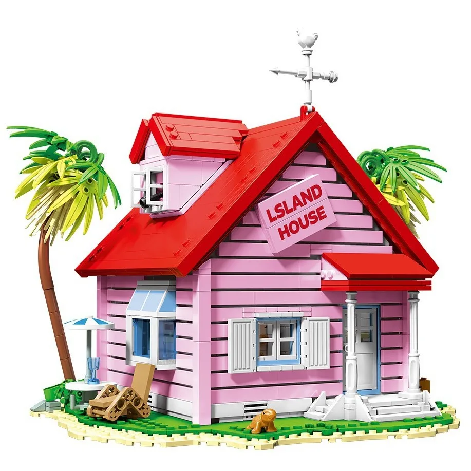 Bloques de construcción Kame House MOC, casa de maestro Roshi, modelo DIY, mini ladrillos, figuras, juguetes de ensamblaje para niños, regalos de cumpleaños