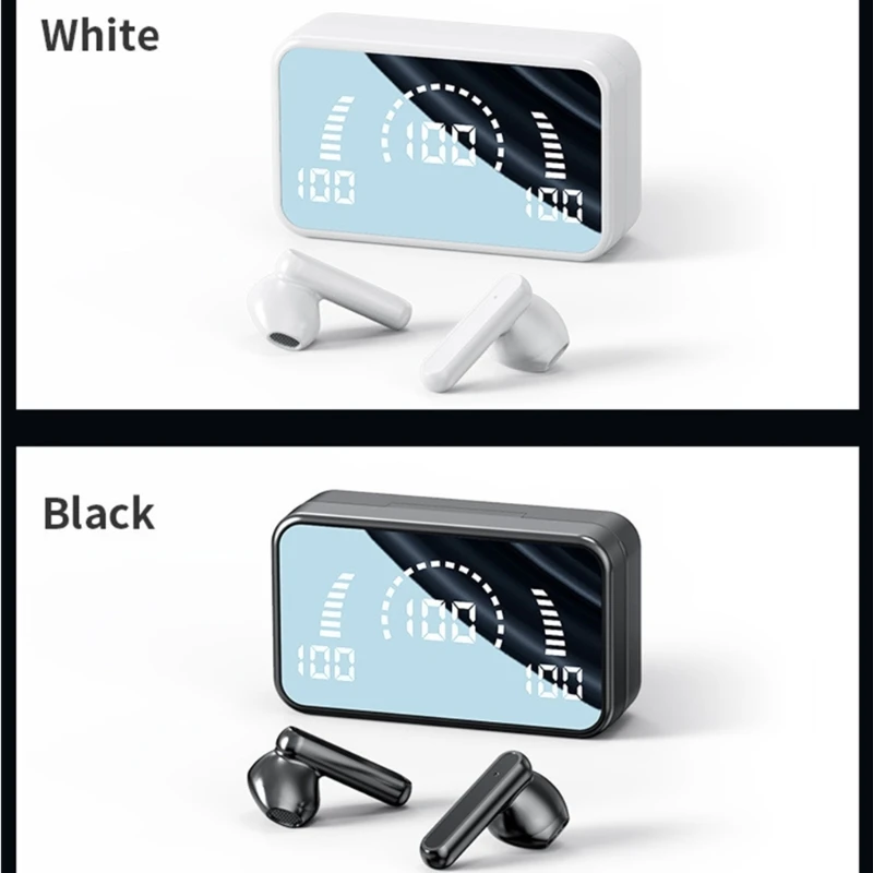 Écouteurs sans fil V5.2 S20, oreillettes stéréo HiFi, résistants à sueur