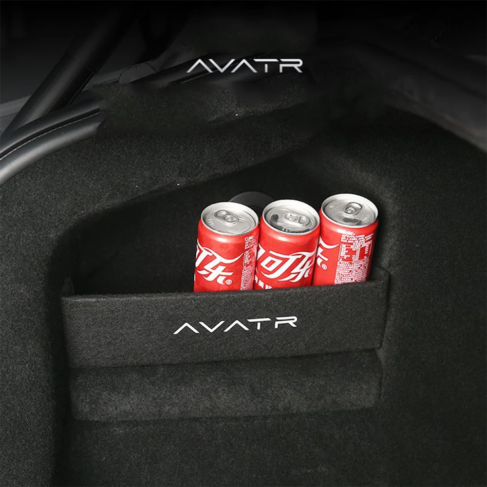 Car Rear Trunk Storage Box Panel Organize Storage Box Pad Garnish For Changan AVATR 11 2022 2023 2024 Accessories