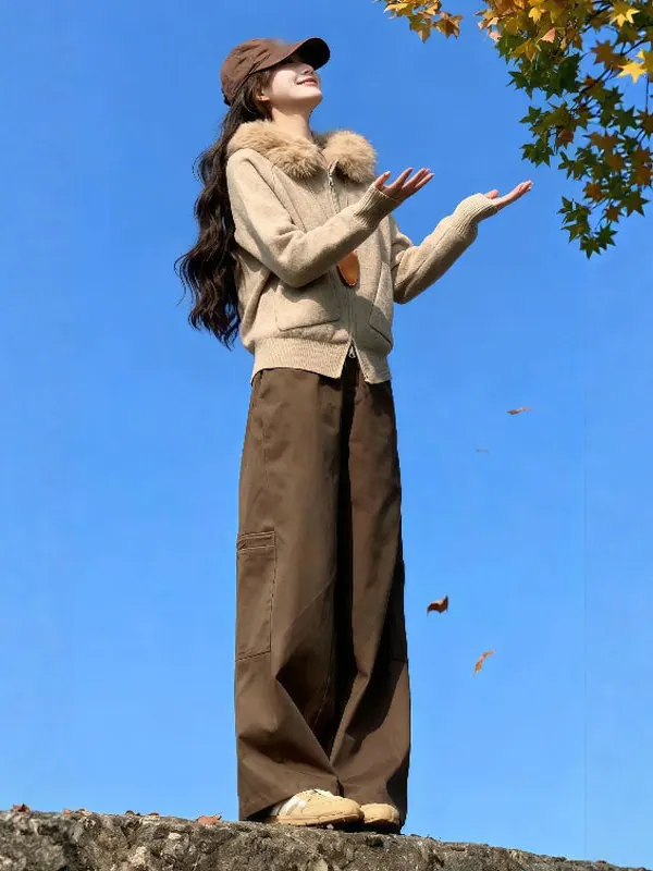 

Ретро-свитер с капюшоном премиум-класса: уникальный, красивый, свободный лонгслив для миниатюрных фигур, зимняя мода