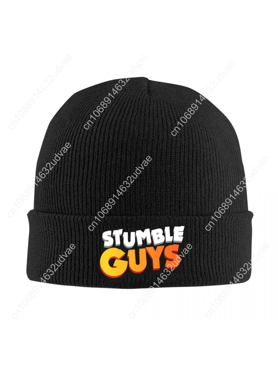 

Stumble Guys Cartoon Hats Autumn Winter Skullies Beanies Warm Game Caps Men Women Knitted Hat