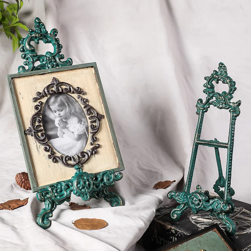 Cast Iron Heavy-Duty Kitchen Vintage Recipe Book Holder, Reading Rest Holder for Easel/Counter/Books/Magazine/Bible/photo Frame