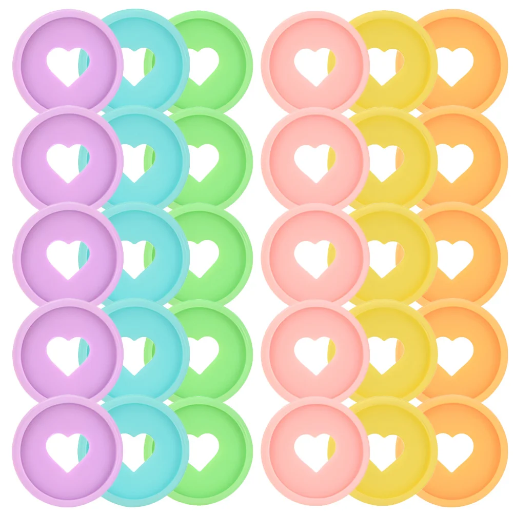 30Pcs Loose Leaf Binder Rings Sturdy PP Material Reusable Book Binder Rings for Crafts Index Cards Scrapbook DIY