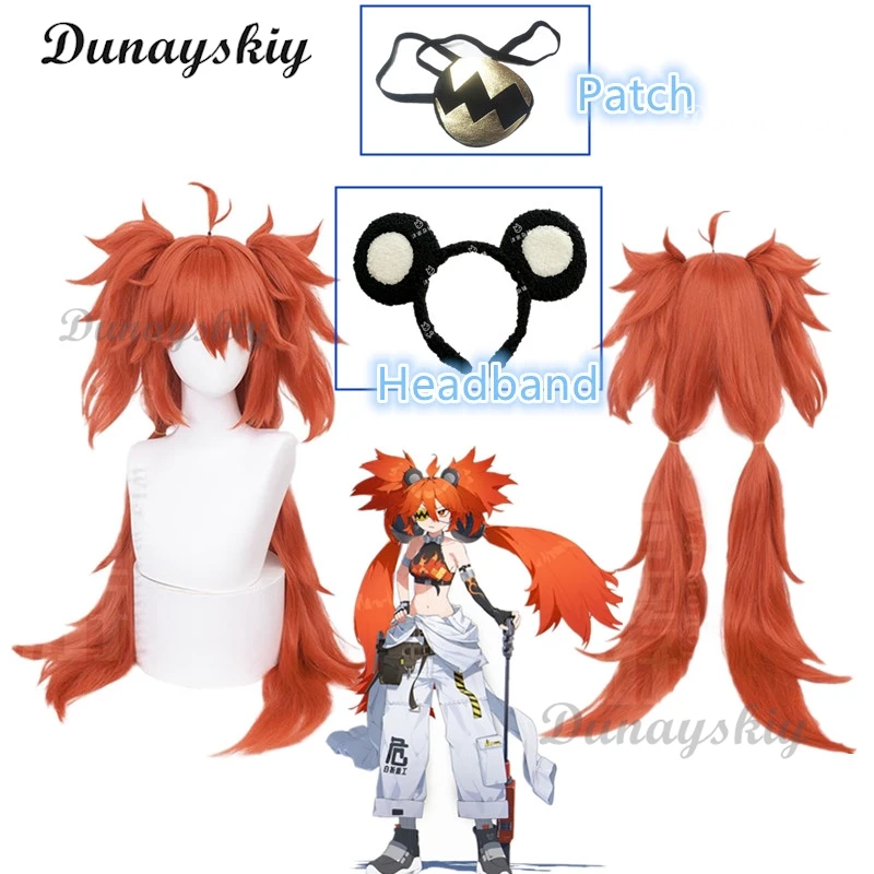 

Game Koleda Belobog Cosplay Wig Women Anime 90cm Long Zenless Zone Zero Cosplay Synthetic Hair Party Halloween + Wig Cap