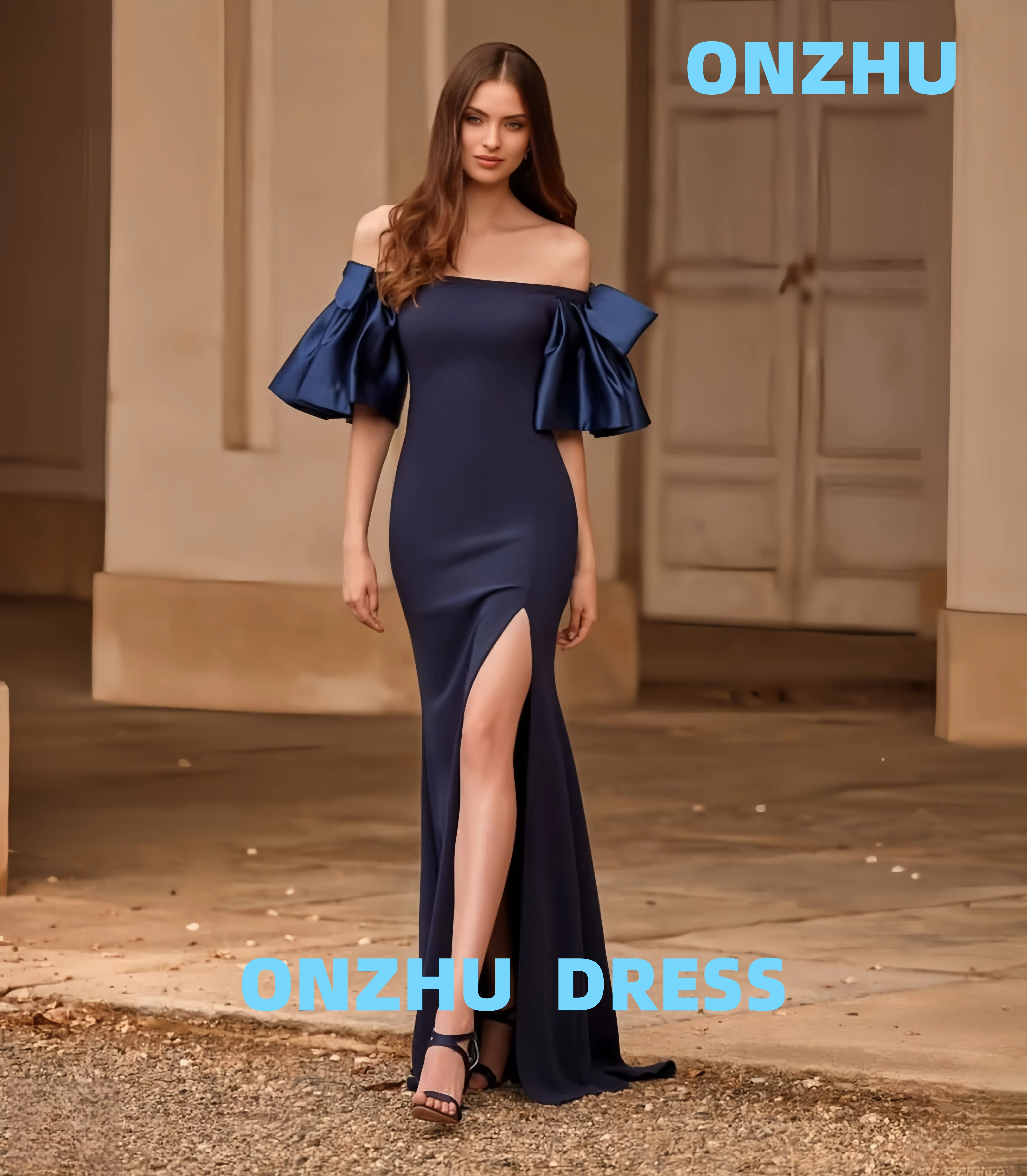 

Customized strapless short sleeves mermaid luxury amanda 's novias luxurious evening dresses women evening dress