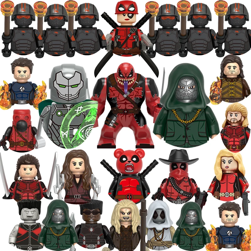 Décennie s de construction Marvel ATIONS End Doctor Doom, mini figurines d'action Venom Kidpool, jouets en briques pour enfants, cadeaux pour la fête