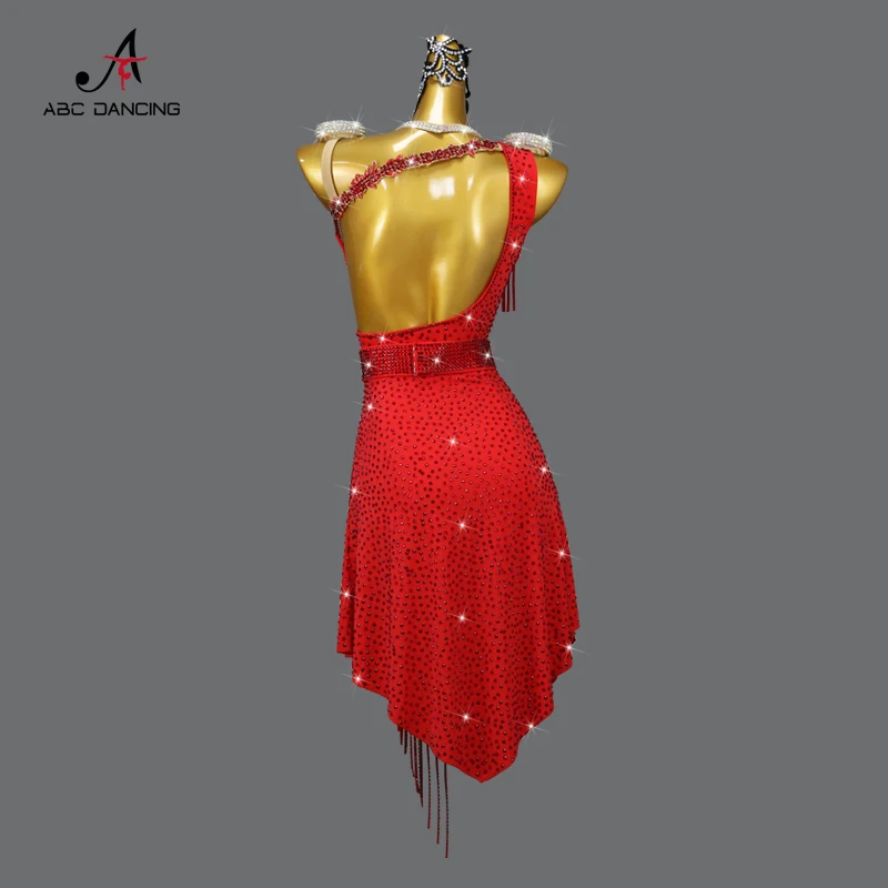 New Line Dance Costume Latin Practice Clothes Women Dress Wear Stage Dancewear Tassel Skirt Elegant Party Sport Suit Customize