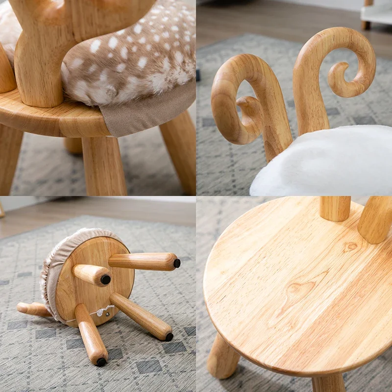 Children's stool furniture, baby chairs can be disassembled and washed,  and fun, low