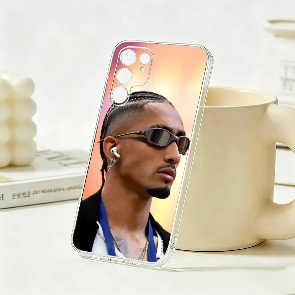 Football 11 Brazil R-Raphinhas   Phone Case For Samsung S21 S20 Ultra Plus FE S10 Transparent Silicone Phone Cover