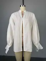 Fashion White Shirts Women Long Sleeve Oversize Blouse 2025 New Spring Summer Basic Tops Cotton Chic Shirt for Women - Image 5