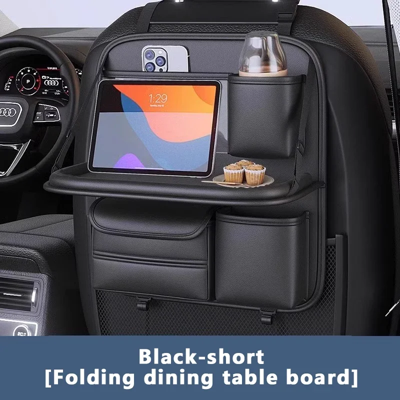 

Car Seat Back Organizer Auto Back Seat Storage Bag with Foldable Table Tray Tablet Holder Tissue Box Car Accessories