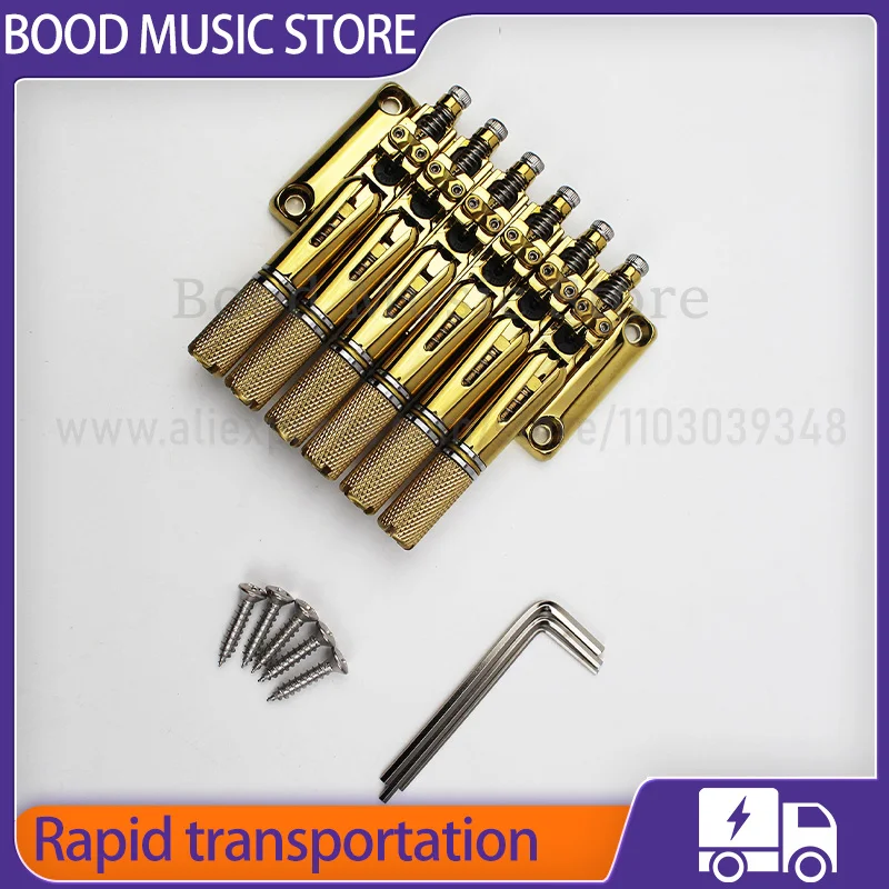 Metal Gold Headless Electric Guitar Bridge Instrument Accessories for  6 String  Headless Electric Guitar