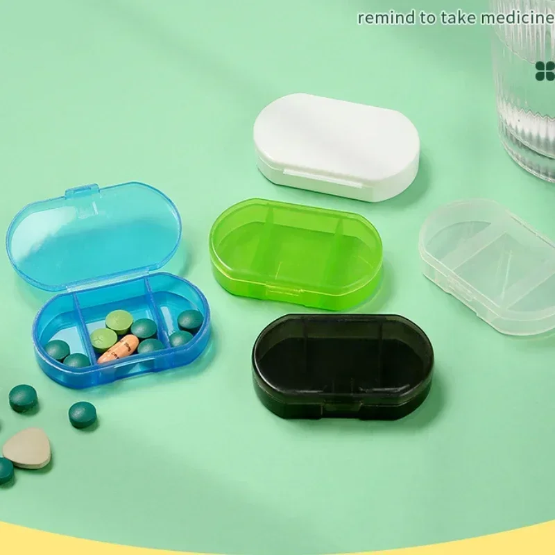

Pill Box Mini Pill Case 2/3 Grids Tablet Pill Organizer Case Dispenser Travel Tablet Holder Container Medicine Drug Storage Box