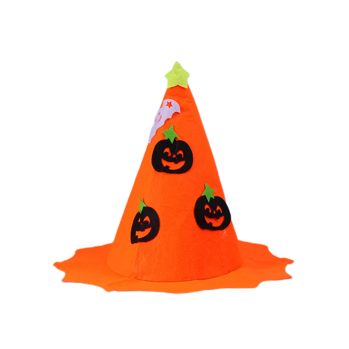 

Halloween Witch Hat Orange Pumpkin Pattern Lightweight Party Hat For Adult Kids Cosplay Masquerade Halloween Costume