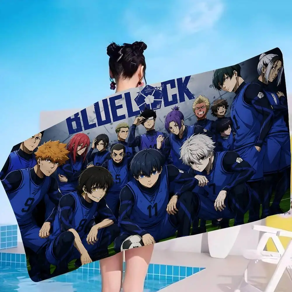 Hot Anime B-BLue L-Lock Big Microfiber Beach Towels Quick Dry Towel Sand Beach Towels Pool Towel for Travel Swim Pool Yoga