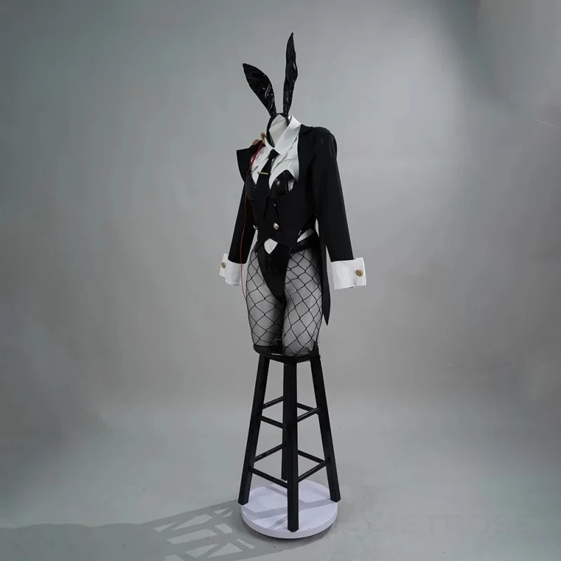 

Ed Cosplay Costume Game Goddess of Victory NIKKE Women's sexy jumpsuit uniform headwear tie socks Halloween spy bunny girl set