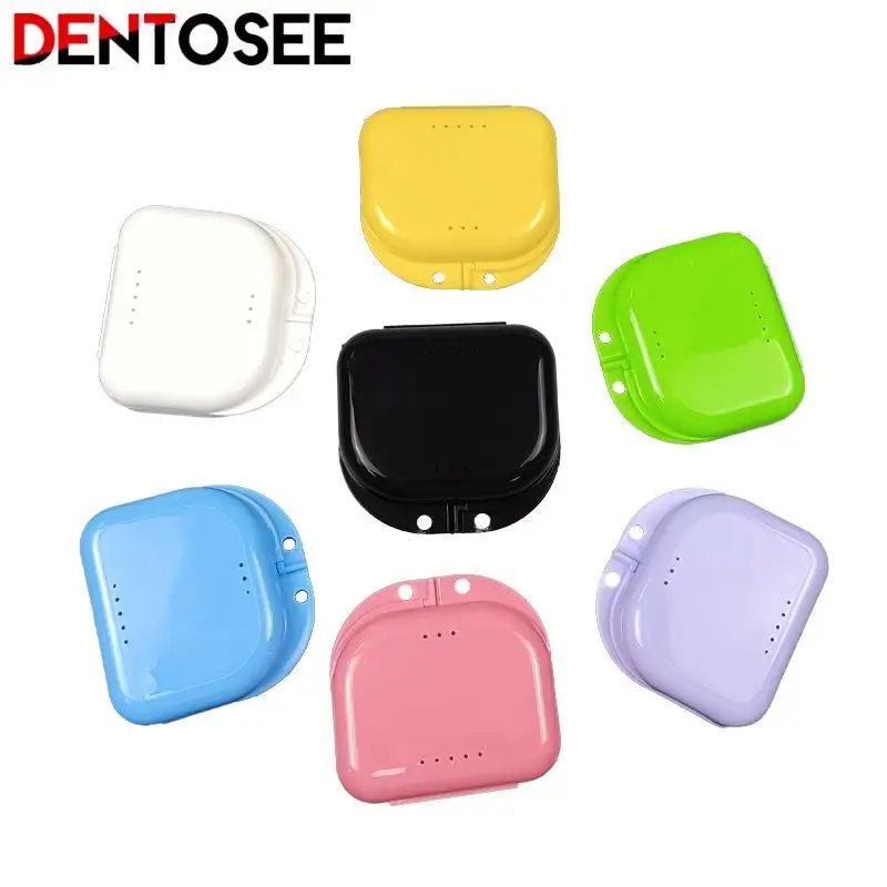 

Portable Denture Mouth Guard Storage Box Braces Case Dental Appliance Tray for Oral Hygiene and Health Care Supplies
