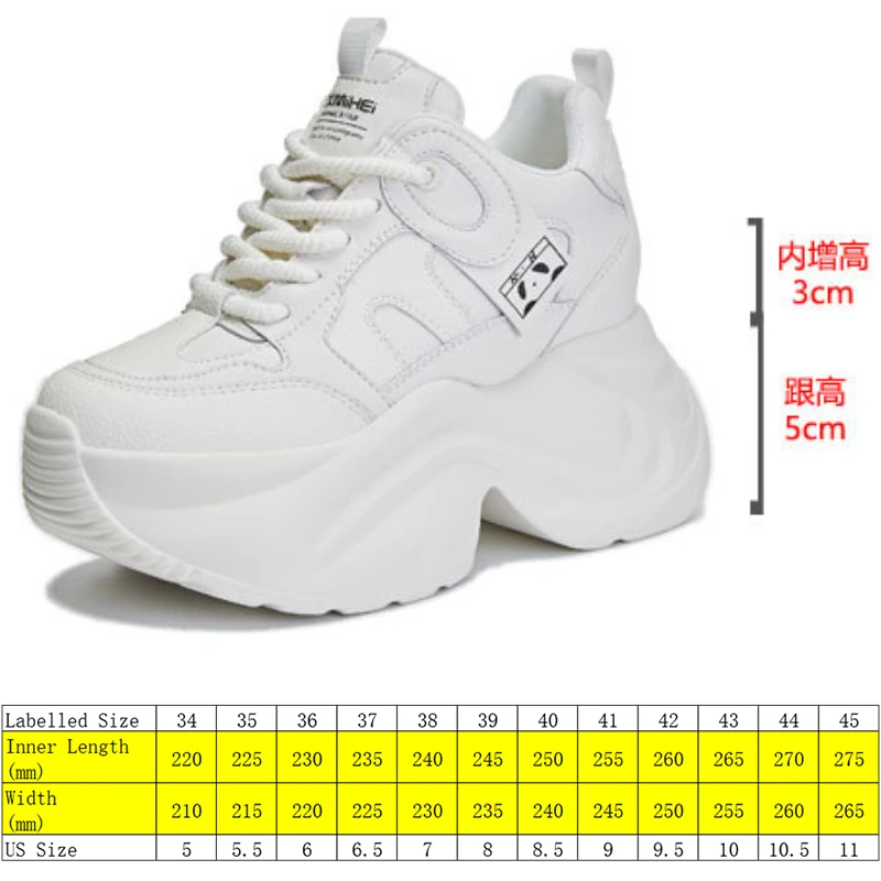 Fujin 8cm 2024 sintetico genuino piattaforma zeppa in pelle autunno grosso Sneaker stivali primaverili caviglia donna scarpe di moda di alta marca